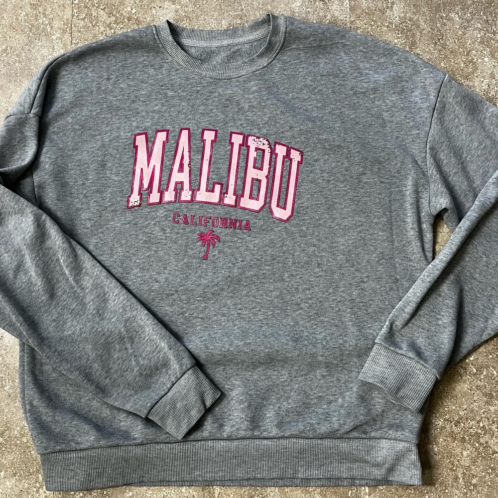 SHEIN California Themed West Coast Sweatshirts BUNDLE OF (3)- Navy Blue and Grey - Picture 7 of 16